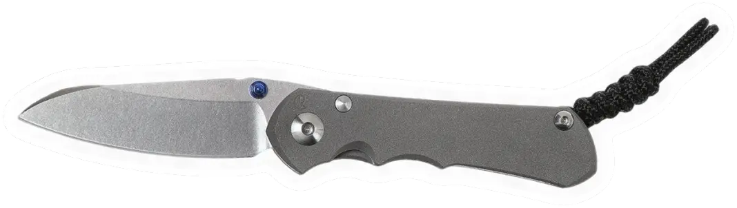 Erdems Chris Reeve Knives Inkosi, rechtshändig, geöffnet, Seitenansicht, als Papiersticker