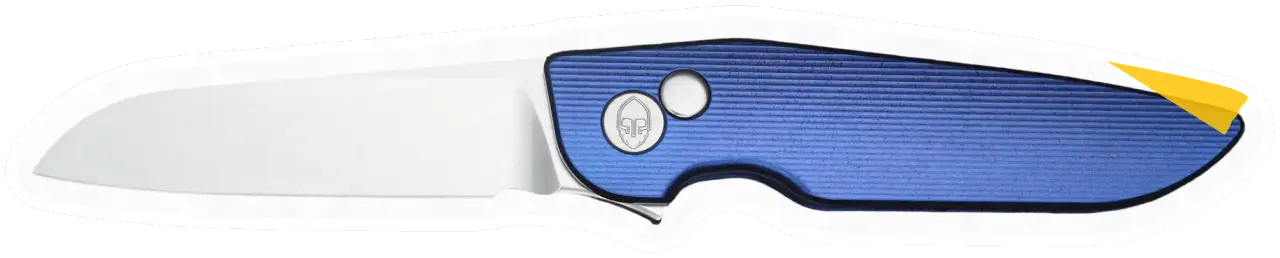 Erdems Grimsmo Knives Fjell, Streamline, geöffnet, Seitenansicht, als Papiersticker