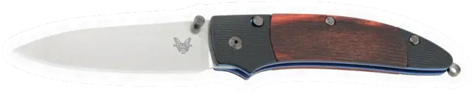 Erdems Benchmade 480 Shoki, geöffnet, Seitenansicht, als Papiersticker