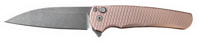 Erdems Pro-Tech Knives Malibu, Limited Acidwash Flat Dark Earth, geöffnet, Seitenansicht, als Papiersticker