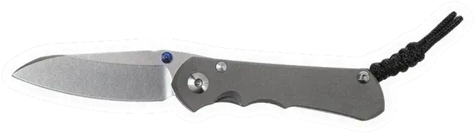 Erdems Chris Reeve Knives Inkosi, rechtshändig, geöffnet, Seitenansicht, als Papiersticker