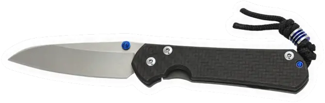 Erdems Chris Reeve Knives Sebenza 31, geöffnet, Seitenansicht, als Papiersticker