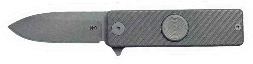 Erdems JHO Knives JOKR Knife, Grey / Stainless, geöffnet, Seitenansicht, als Papiersticker