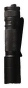 Kleine schwarze Taschenlampe mit Rändelung, als Papiersticker